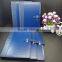 laser logo blue pu diary covers a4