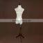 Lace covered adjustable female mannequin dressmaker form