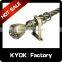 KYOK Antique circle ball shape curtain finials,electroplating wrought iron curtain rod set