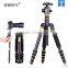 Q668 Aluminum Video Camera Tripod, Portable Digital Camera Tripod