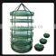 Hydroponic fabric folding drying rack