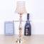 42cm High Luxury Table Lamp Chroming Metal Base Crystal Candle Holder