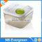 Quadrilateral button box sealed square last microwave transparent high-capacity receive food boxes of many specifications