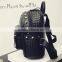 High class student school bag girls rivet PU Leather travel backpack bag                        
                                                                                Supplier's Choice