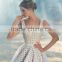NSM-24 2015 Latest Design A-Line Sleeveless White Full Length Tulle Mother and Daughter Dress Design