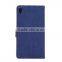 Jeans Wallet leather case for Sony Xperia Z4