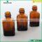 30ml amber glass essential oil bottle with black Dropper wholesale