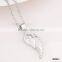 Fashion Valentine's Gift Wings Silver Plated Couple Necklace For Wholesale