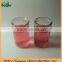 Crystal jar glass for candle make with lid