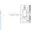 100ml empty lotion bottle body lotion HDPE bottle with flip cap