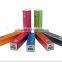 metallic square power bank from 2200mah-2600mah