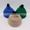 fashion plain design candy sweet kids winter hats and caps with top ball