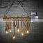 brown rope hanging pendant light stairs edison pendant light for home decor/Gallary/coffee bar/shopping mall