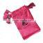 Pink Virgin Hair Bag with Drawstring, Packaging Bag, Drawstring Bags