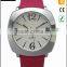 LOGO custom fashin leather watch stainless steel back women