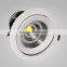 2016 new design 40W round led recessed downlight plastic warm white daylight white for indoor decoration