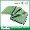 Indoor outdoor ornamental balcony laying portable leisure interlocking artificial grass carpet on tiles