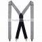 Canvas X shape metal 4 clips suspender
