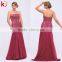 Strapless Beaded backless Fushcia Sexy chiffon evening dress mother of bride dress