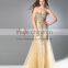 Off Shoulder Beading Rhinestone Sexy Revealing Slimming Evening Dress 2015