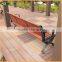 Anti-fading Double Patio Bench Wpc Outdoor Furniture Popular Garden Chair