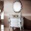 WTS3277 Luxury White Painting Bathroom Furniture mirror Style and Vanity Type hotel furniture