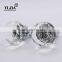 Polished Chrome Finish Zinc Alloy Glass Door Knob Covers