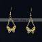Earrings With Butterfly Drop for Wholesale