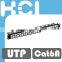 24 Port Staggered UTP Blank Patch Panel for RJ45 Cat6A Keystone Jack
