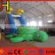 Hot sale inflatable pool side, ocean theme turtle bounce house, pool water slide