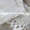 100% water soluble lace trim eyelet flower embroidery pleated fabric for ladies dress