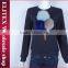 Wholesale Blue ice cream fur decorated long sleeves latest design sweatshirt