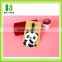 Custom Soft PVC Travel Luggage Tag Wholesale Personalized Fancy Panda Shape Blank luggage tags With Rubber Loop