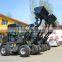 Articulated 1.5Ton Hydraulic Mini Wheel Loader with Various Attachments and Quick Hitch