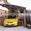 steel frame outdoor aluminum carport for car sun shelter and car wash sheter