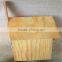 Wood artificial bird nest for round wood window