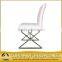 stitching PU cover dining chair with modern special shape legs