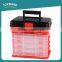 New design multi compartments portable mechanic us general plastic tool box