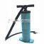 Outdoor bicycle double action hand air pump inflate and deflate with 4 nozzles