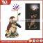 Alibaba China Supplier Art Work Hedgehog Resin Craft Led Solar Lighting System Decoration