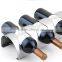 Wholesale stainless steel 6 bottle wine display rack / wall hanging wine display stand