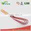 WCJ003 New design Egg whisk Silicone Wire Whisk, Egg Frother, Milk & Egg Beater Blender wood handle