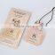 Hanging paper card Air Freshener high quality cotton paper with fragrance oil