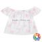 Sweet Pink Cloud Baby Girl Top Stylish Summer Flutter Sleeve Tops For 0-6 Years Kids