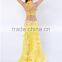 Yellow belly dance bra and belt AS6048-AQ6048