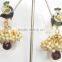 Peacock pearl Gold plated dangler jhumka EARRINGS