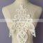 Wholesale High-grade work lace flowers Wedding Dress Neck Collar Applique Embroidery Lace White Applique