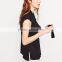 OEM China factory fashion black bow tie classic custom women blouse