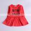 S33600W European Style Girl Child Fashion Autumn Cartoon Dress