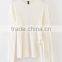 EY0867S long sleeve cable-knit hem split pullover knit sweater patterns for girls